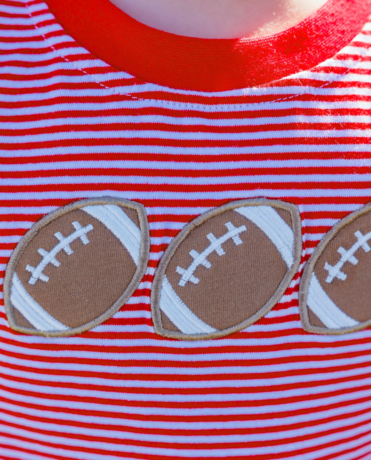 JB Football Trio Shirt- Red Stripe