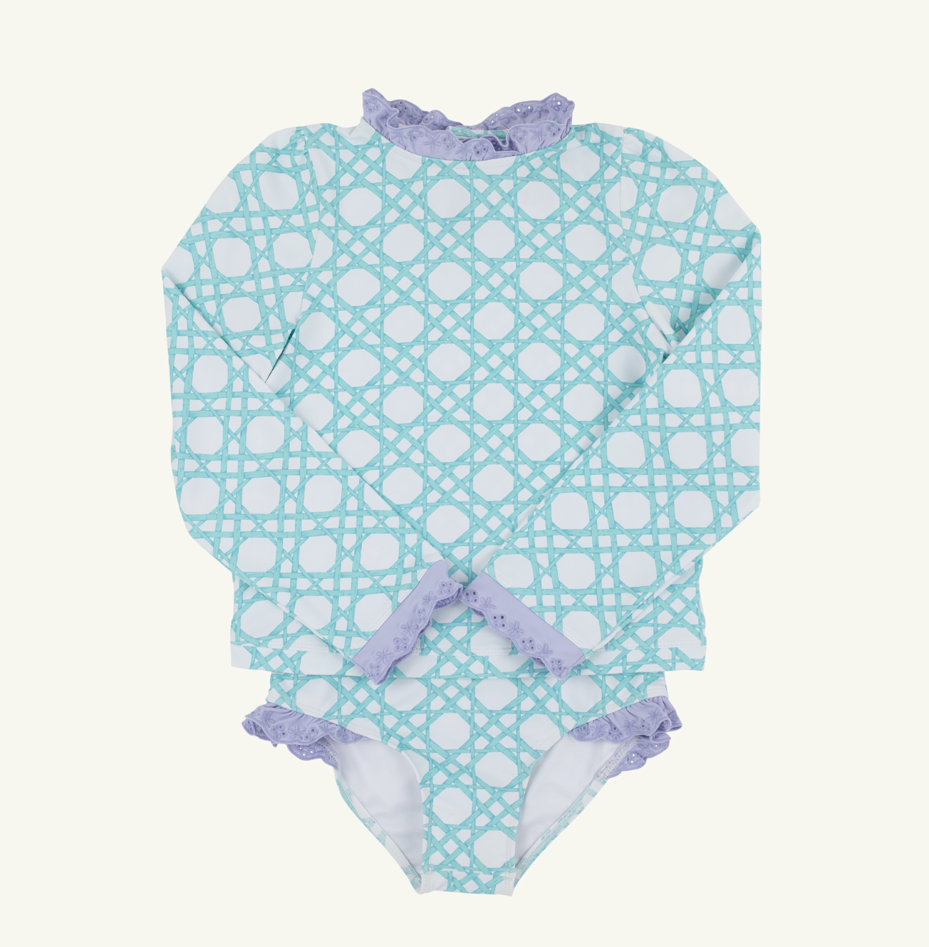 TBBC Wave Spotter Swim Set Catamaran Cane / Grace Bay Green