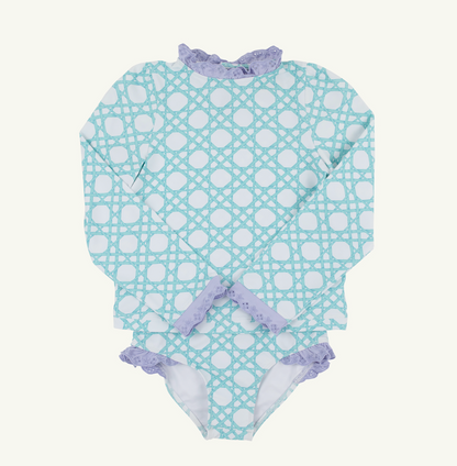 TBBC Wave Spotter Swim Set Catamaran Cane / Grace Bay Green