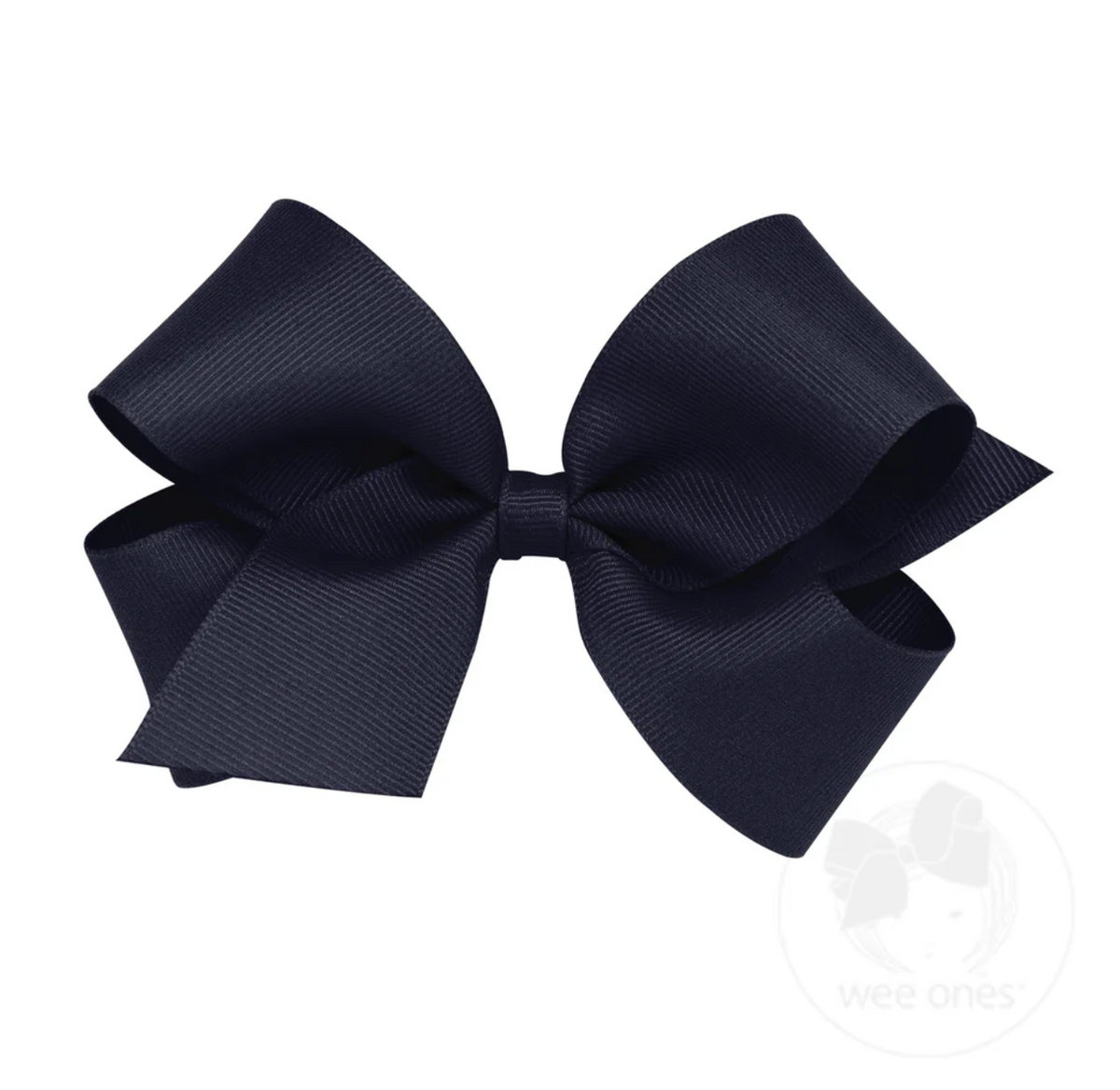 Medium Classic Grosgrain Hair Bow (Plain Wrap)- Wee Ones