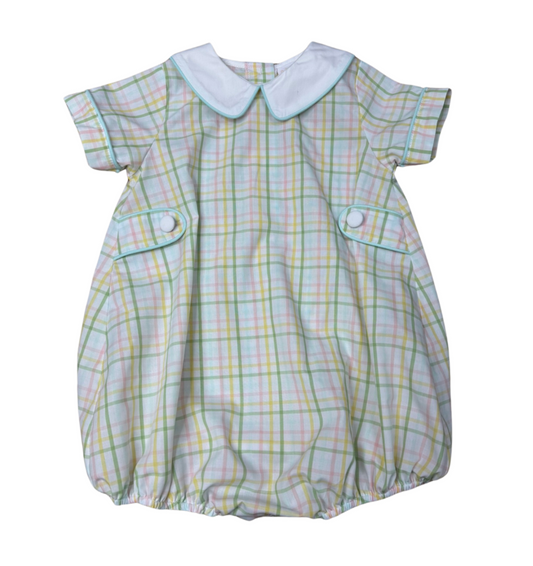 WBK Pastel Prep Plaid Collared Bubble