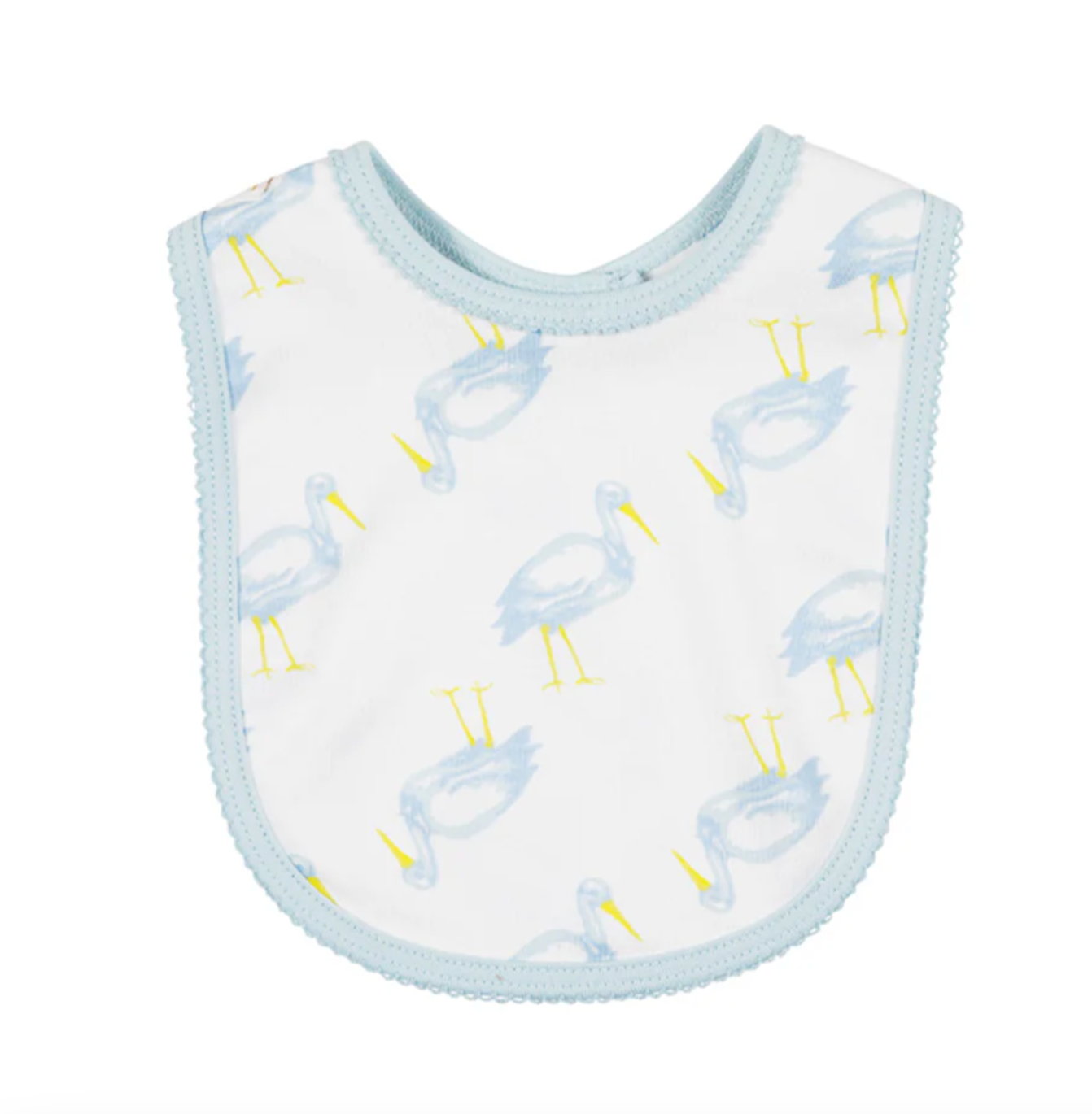 TBBC Burp Me Bib Sir Proper Stork w/ Buckhead Blue