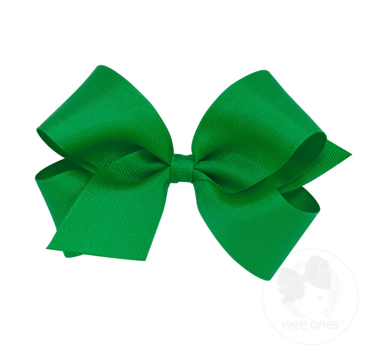 Medium Classic Grosgrain Hair Bow (Plain Wrap)- Wee Ones