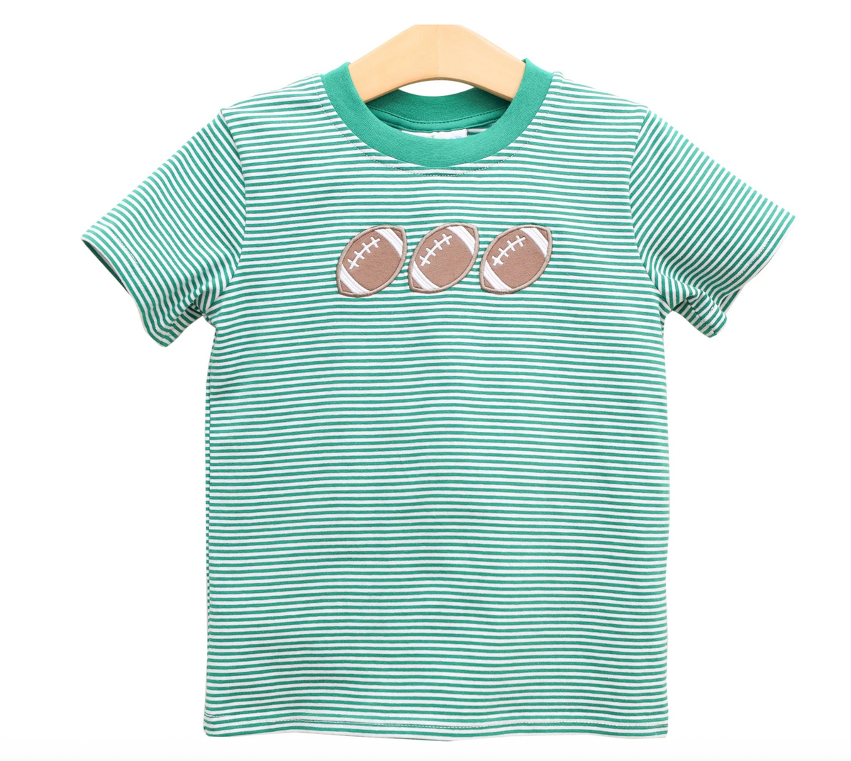 JB Football Trio Shirt - Green Stripe