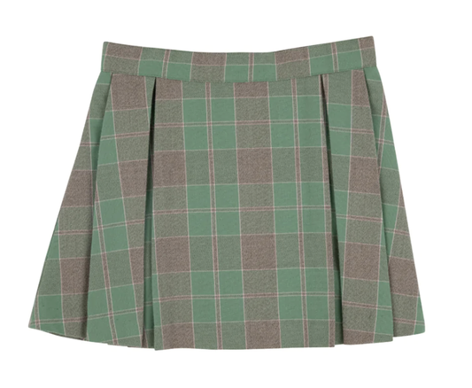 TBBC Parson Pleated Skirt Mirador Place Plaid