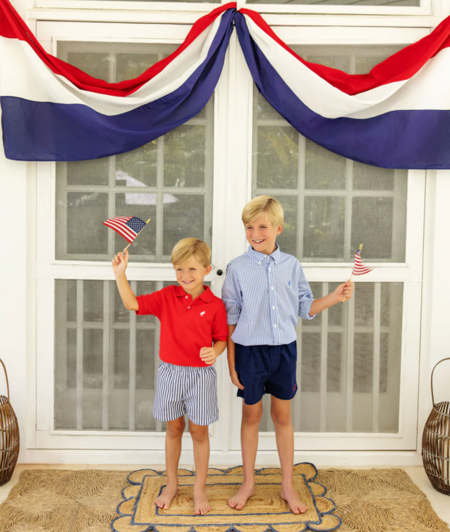 TBBC Shelton Shorts Nantucket Navy Stripe/ Worth Avenue White