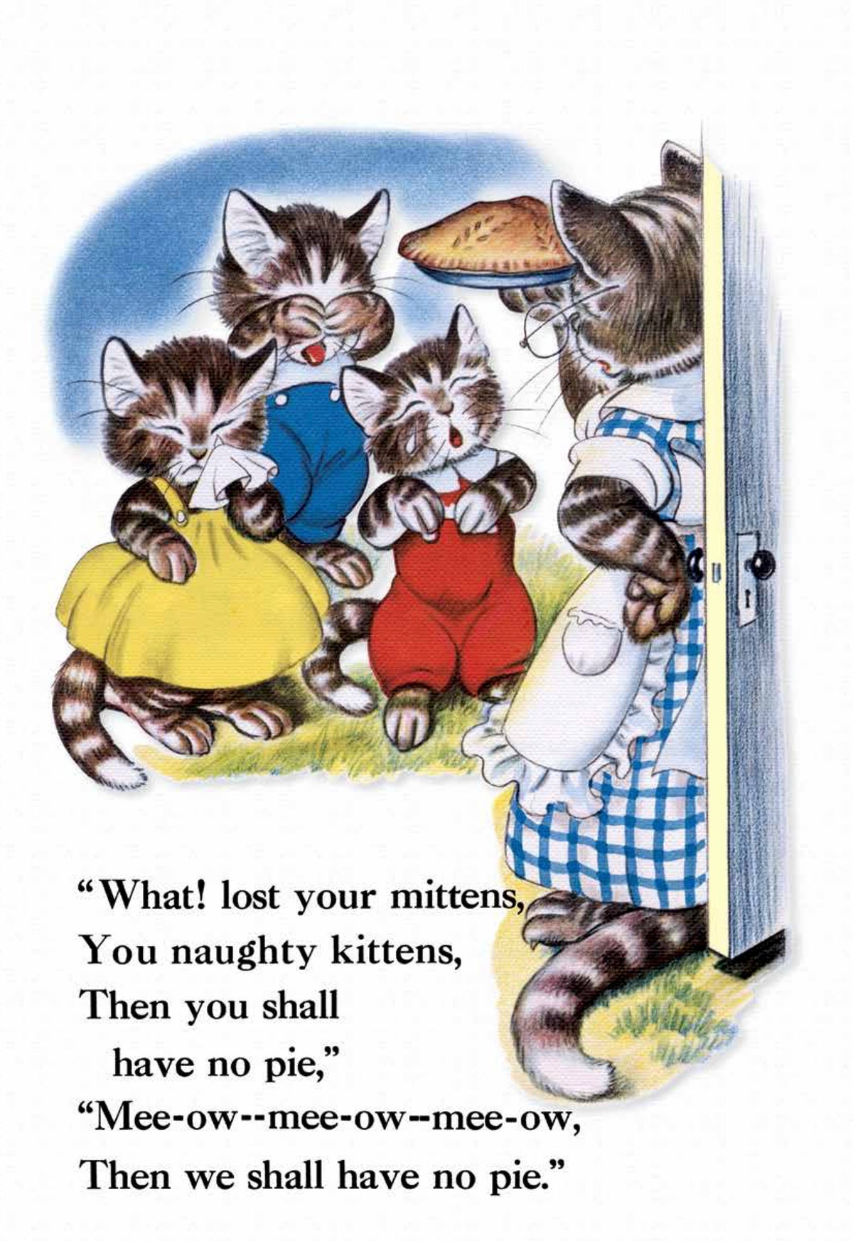 The Three Little Kittens -Children's Board Book - Vintage