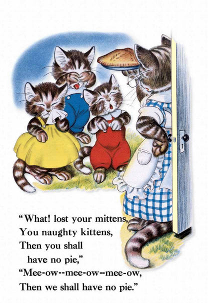 The Three Little Kittens -Children's Board Book - Vintage
