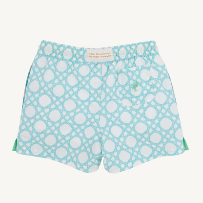 TBBC Tortola Swim Trunks Catamaran Cane / Grace Bay Green